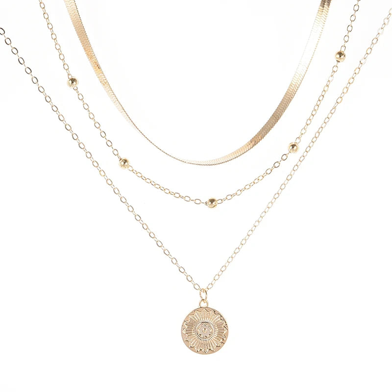 925 Sterling Silver Three-Layer