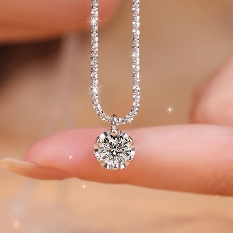 TEN CARATS s925 Sterling Silver Crown Necklace
