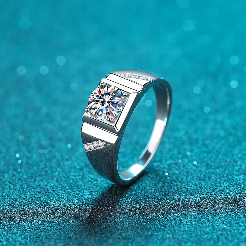 Moissanite Sterling Silver 2 Carat