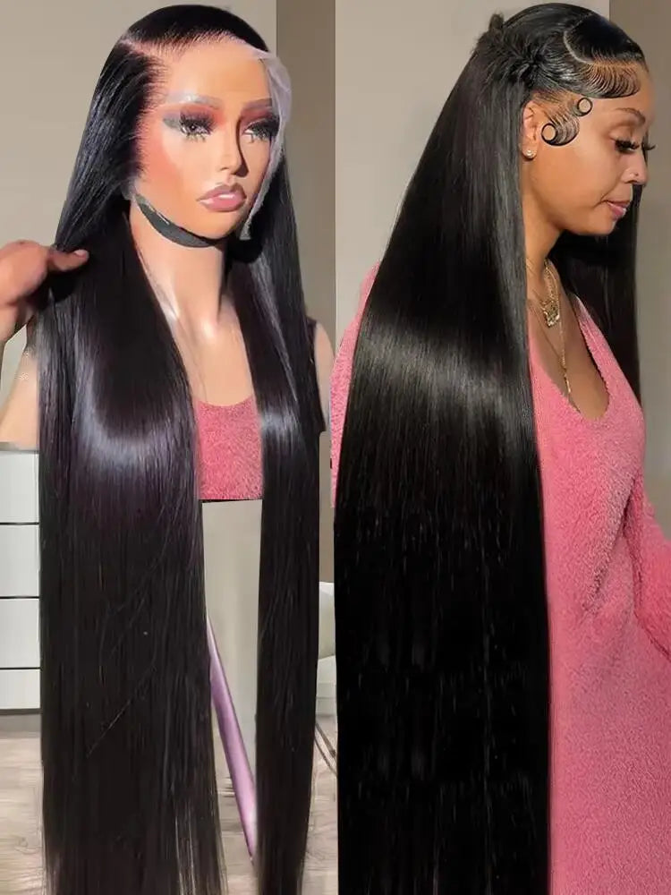 Brazilian Wigs Human Hair | 5x5 Bone Straight HD Transparent Lace Front