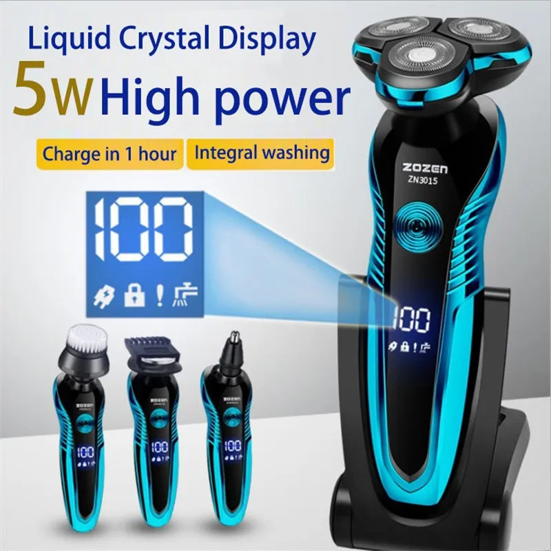 Electric Rechargeable Trimmer Wet-Dry Dual Use