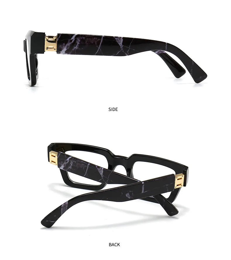 Square Candy Color Clear Gradient Eyewear