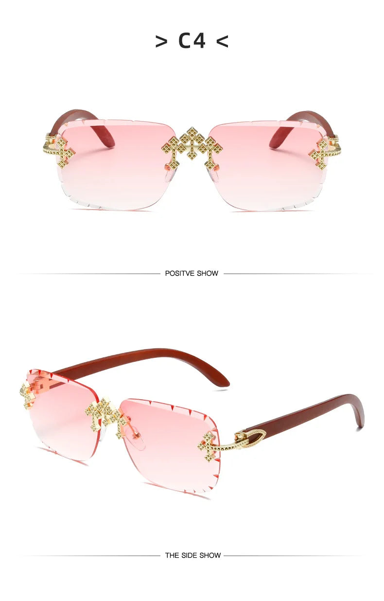 Rimless Square Luxury Shades UV400