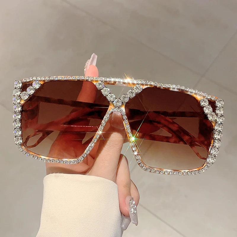 Rhinestone Trendy Decoration Sun Shades