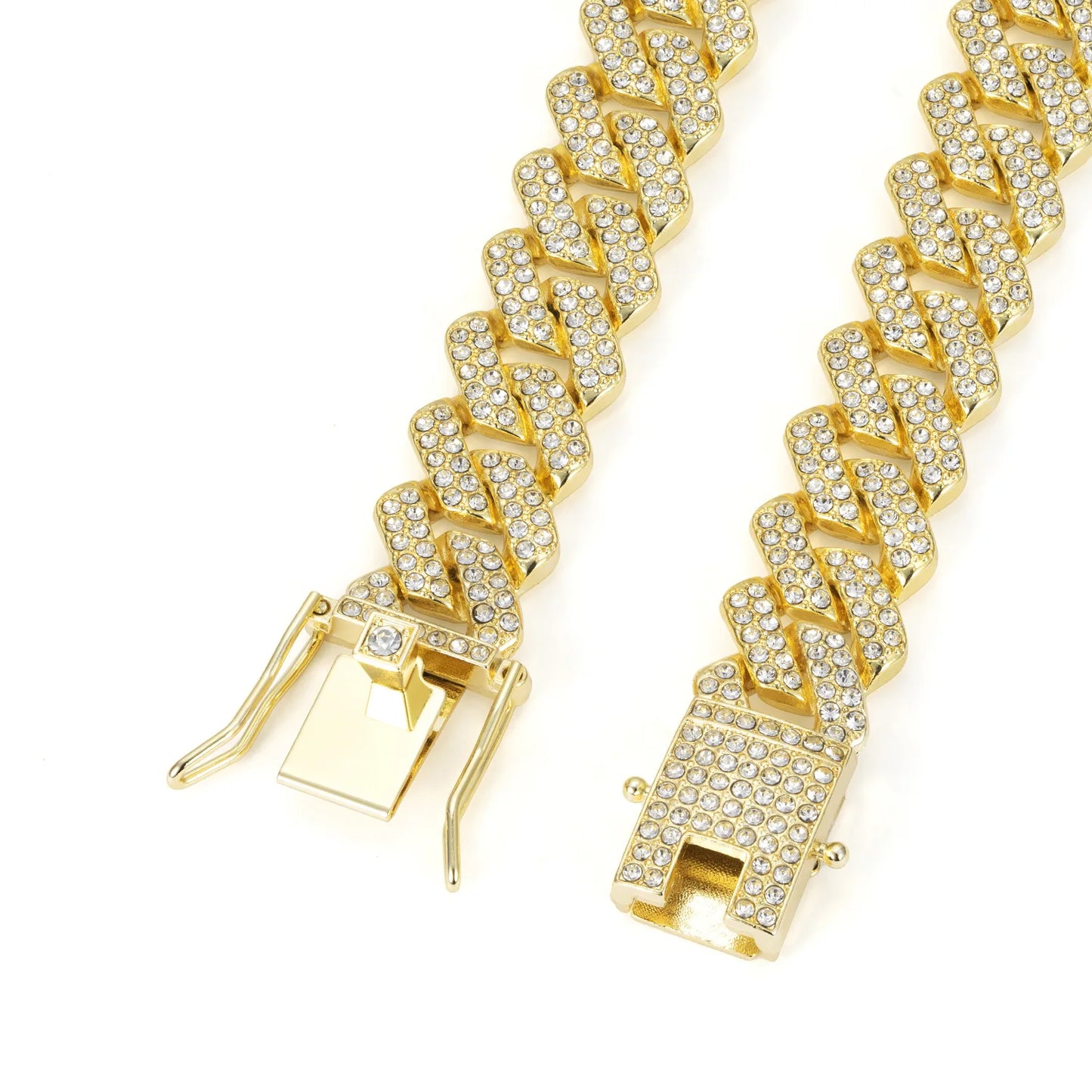 Hip Hop Shiny Cuban Link | Rhinestone Iced Out