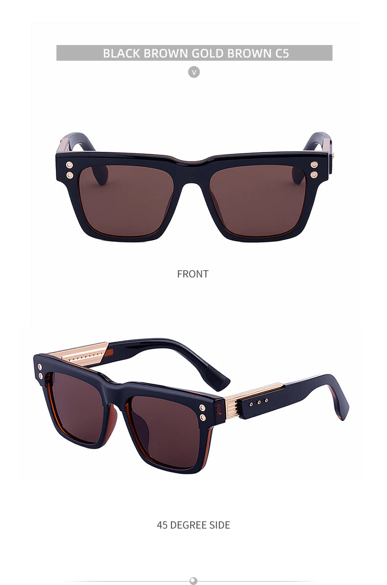 Classic Square Steampunk Eyewear -UV400