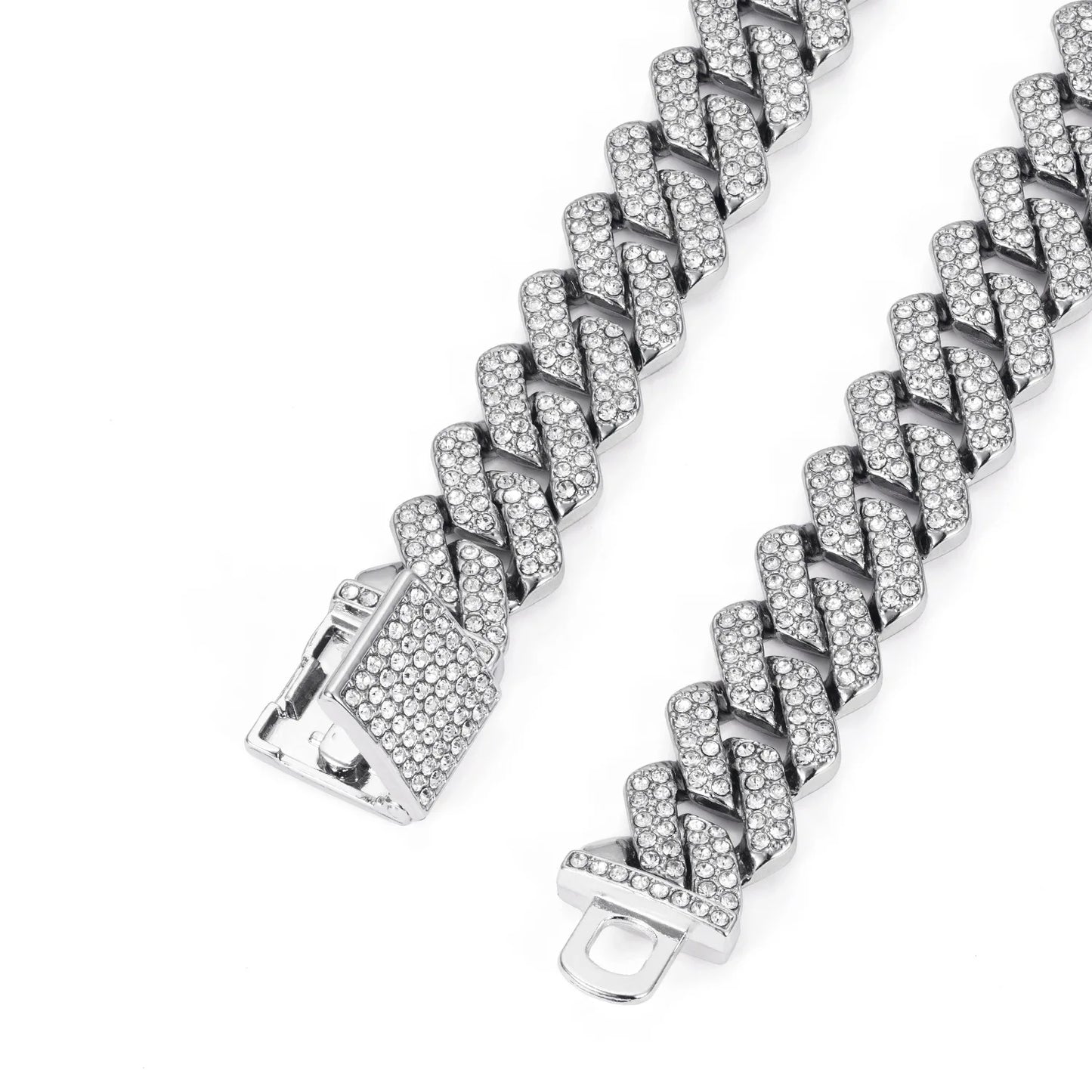 Hip Hop Shiny Cuban Link | Rhinestone Iced Out