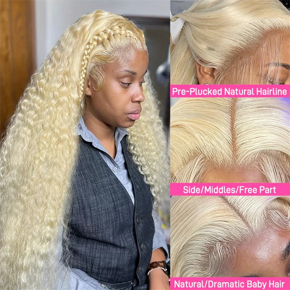 Brazilian 613 Blonde | 13x4 Lace Curly Human Hair