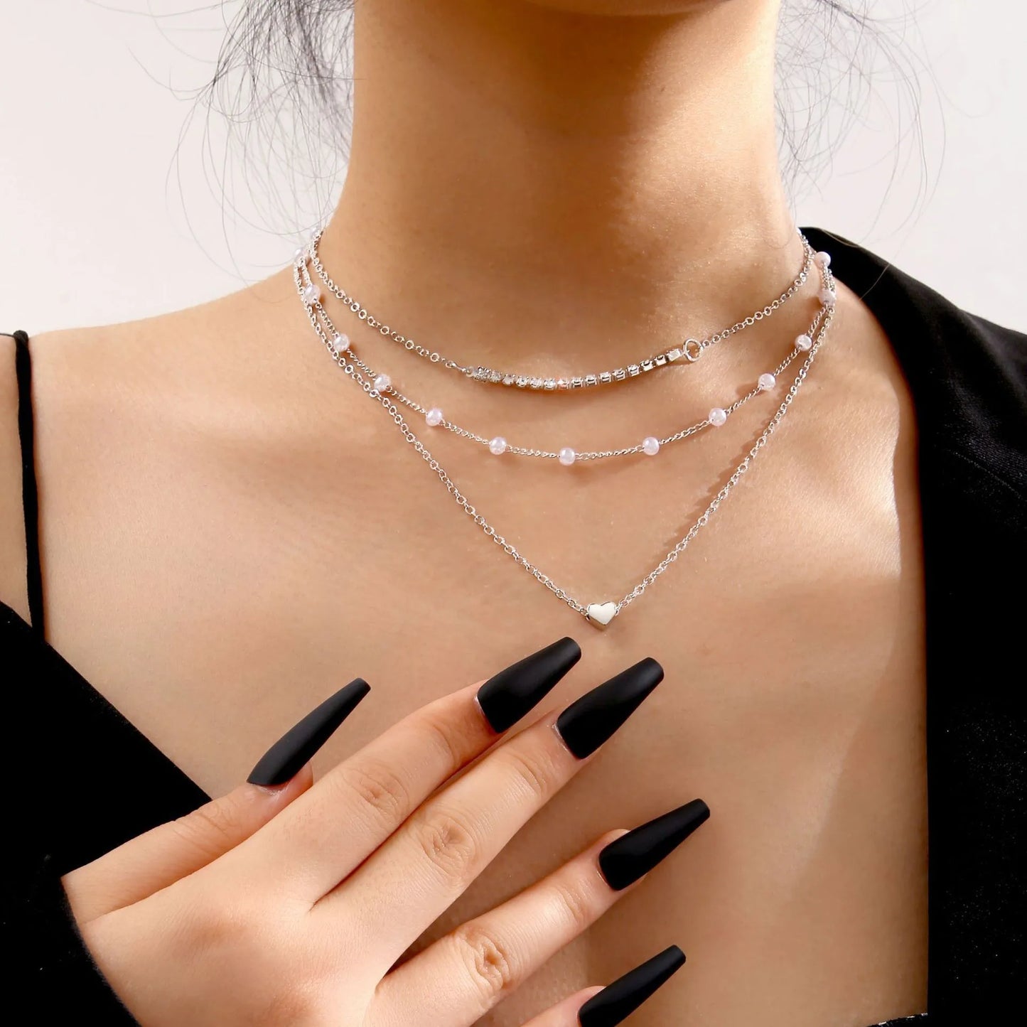 Necklaces for Women Women's Y-shaped Imitation Pearl Fringed Necklace Cadenas Para Mujer Necklacе Gifts Bijoux Accessories