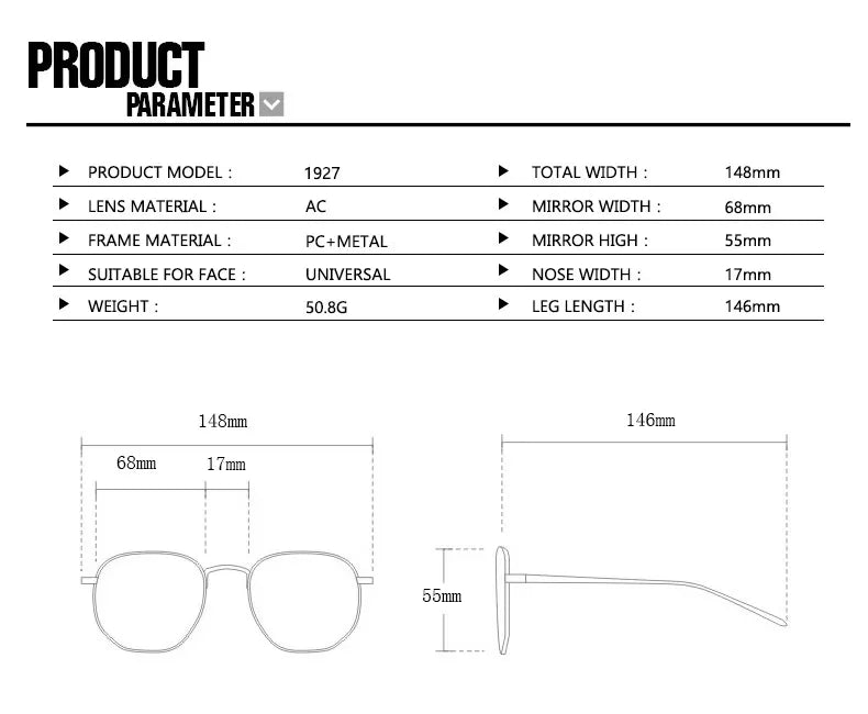 Punk Popular Outdoor Driving Luxury Shades - UV400