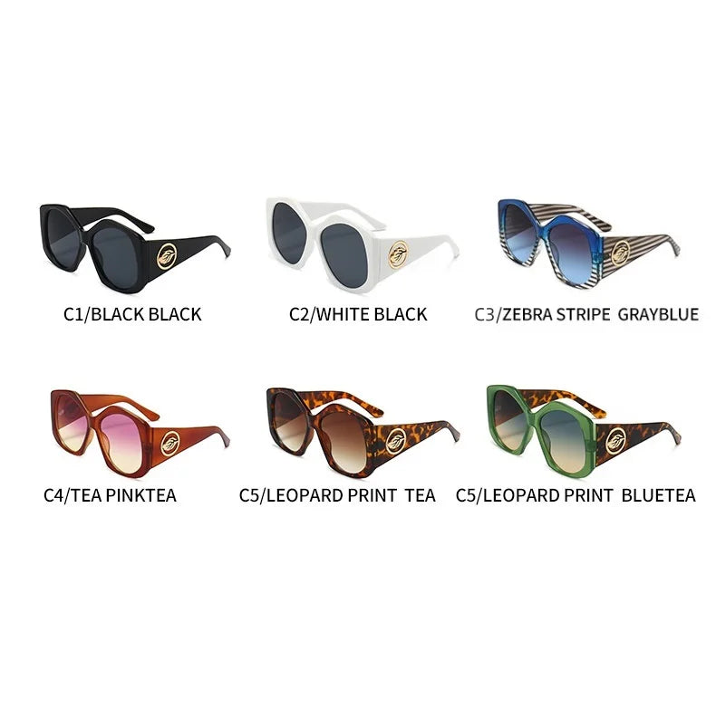 Color-contrast Oval Stripes - UV400