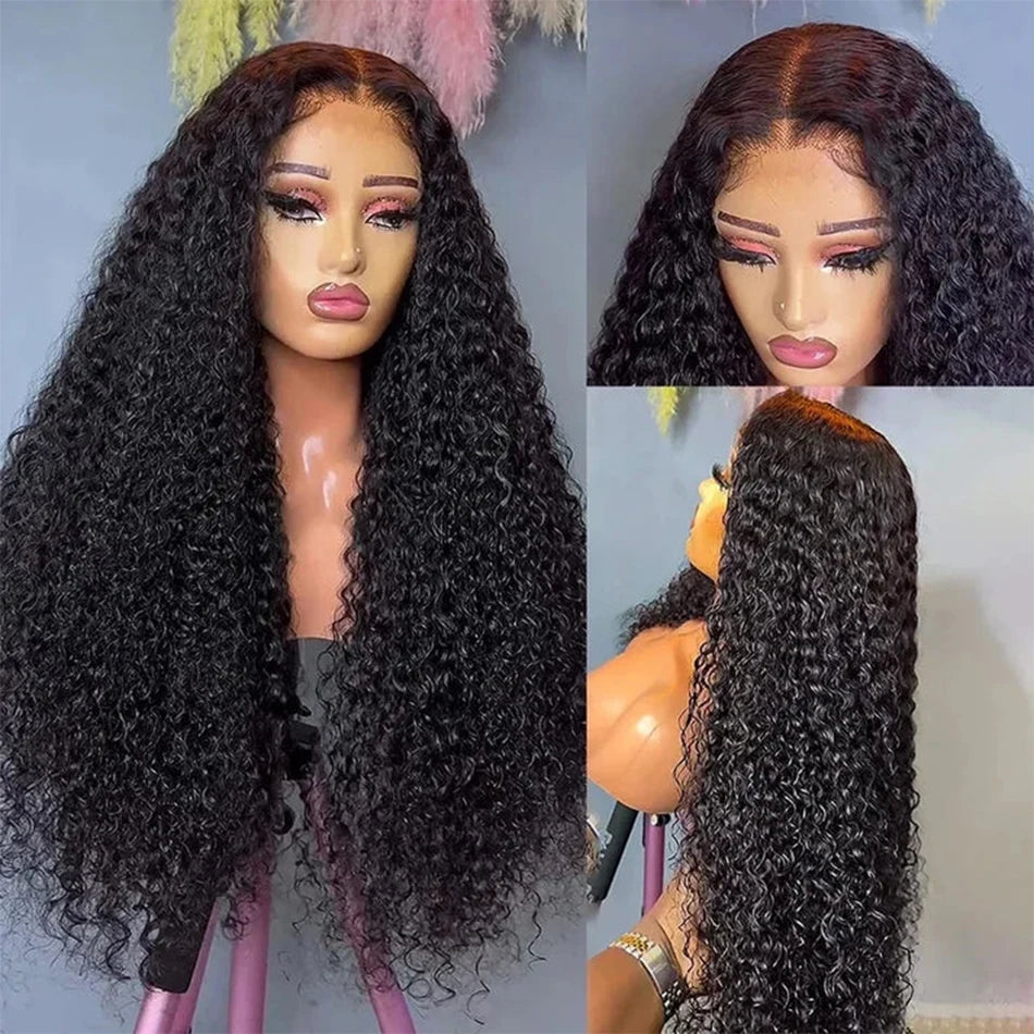 Pre Plucked Kinky Curly 13x6 Transparent Lace Front