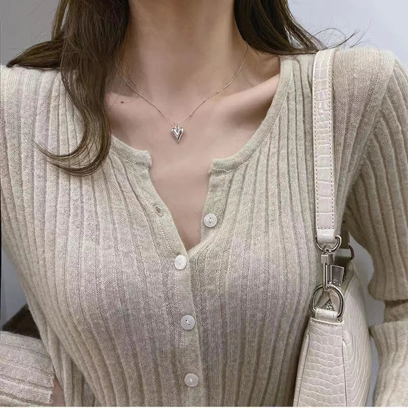 Vintage Long Chain Drop Necklace