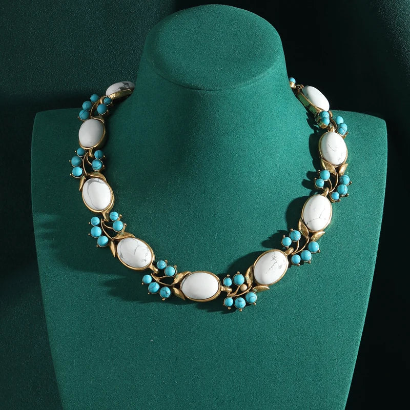 Natural Stone Turquoise Necklaces
