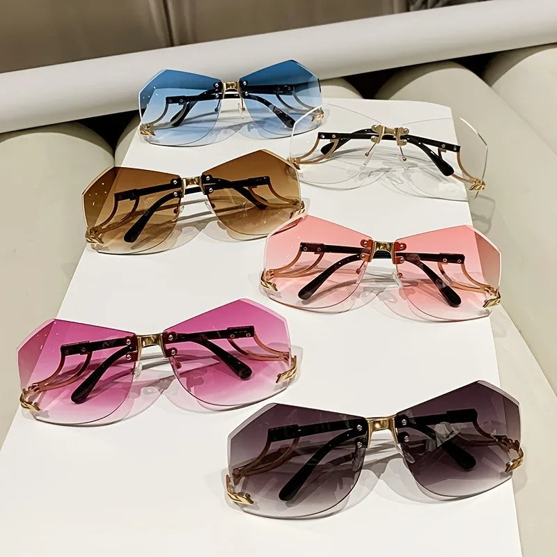 Square Trendy Cute Gradient UV400 Shades