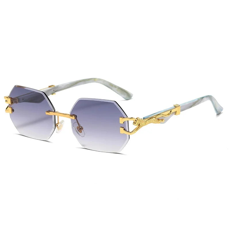 Rimless Designer Eyewear UV400 Shades