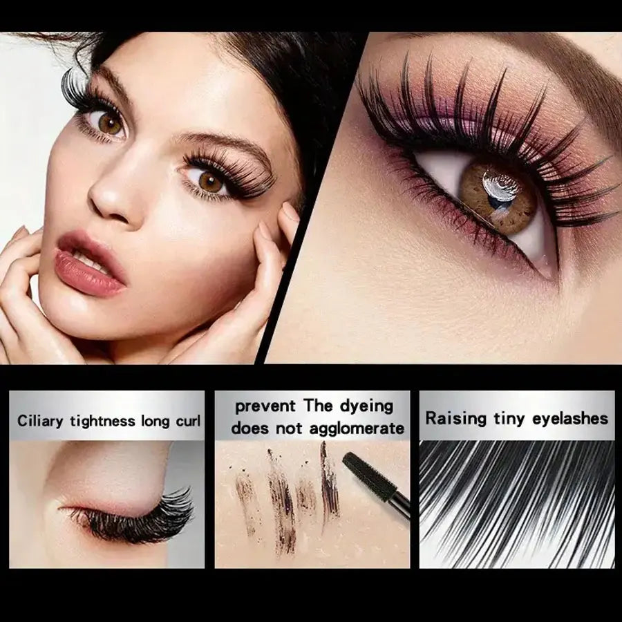 Waterproof 4D Mascara Thick Long Smudge-proof