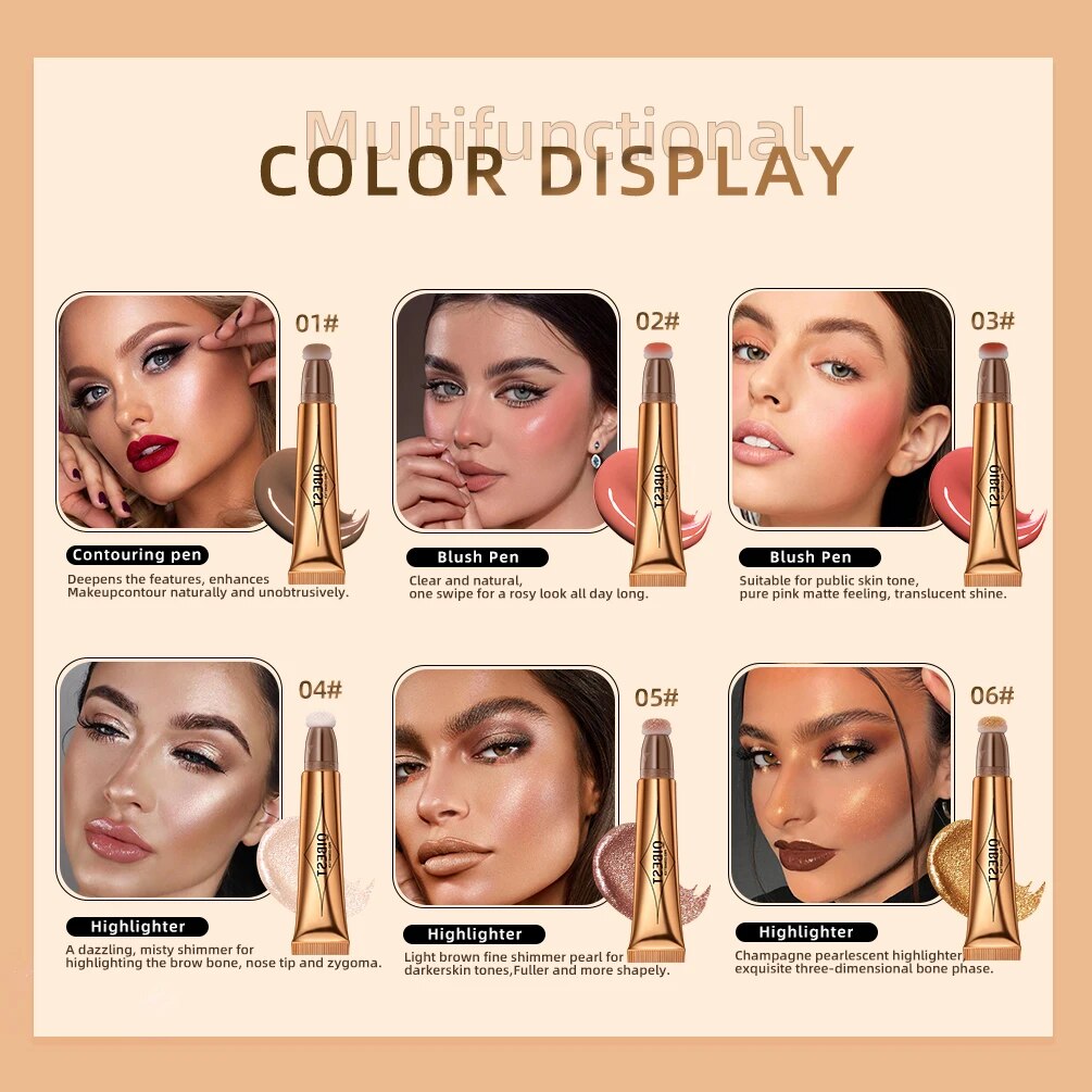 1PCS Liquid Blush Tint Orange Peach