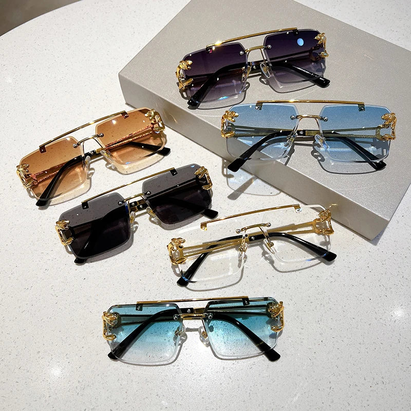 Double Bridge Gradient UV400 Sunglasses