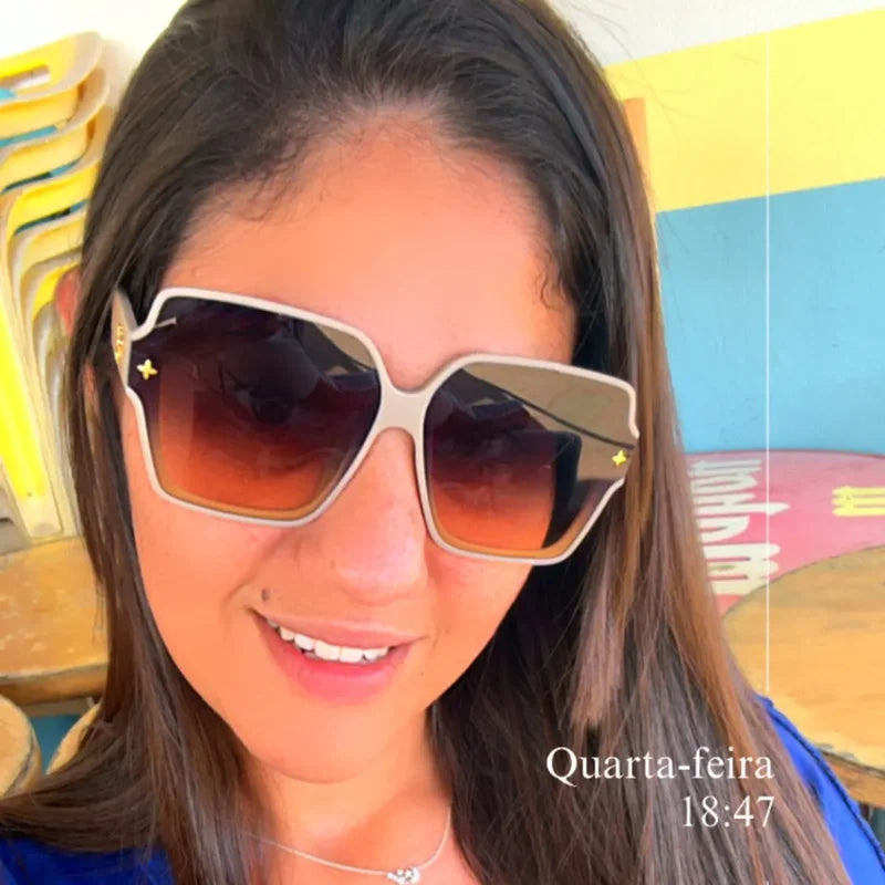 Square Luxury UV Protection  Sunglasses