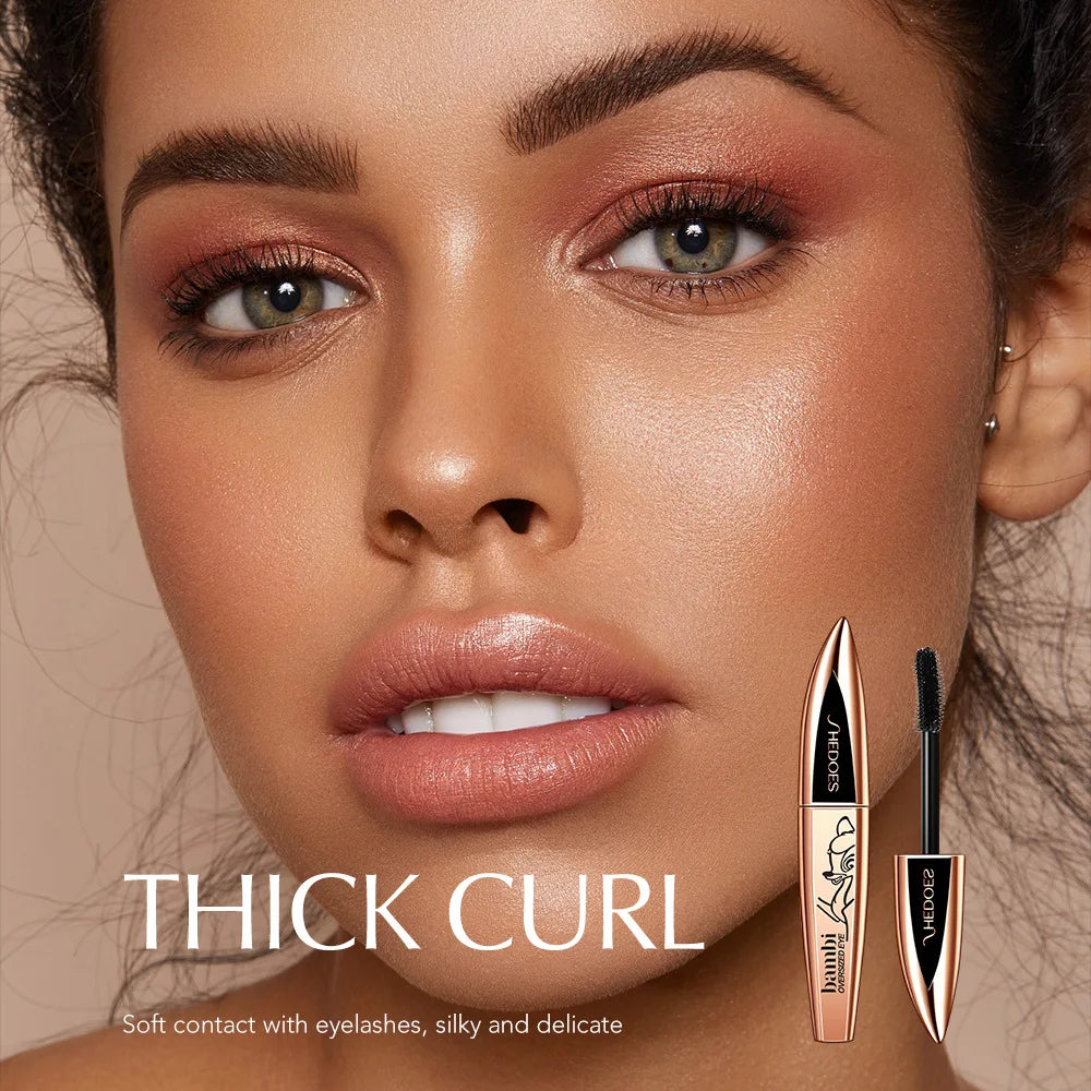 5D Thick and Long Black Silk Fiber Mascara