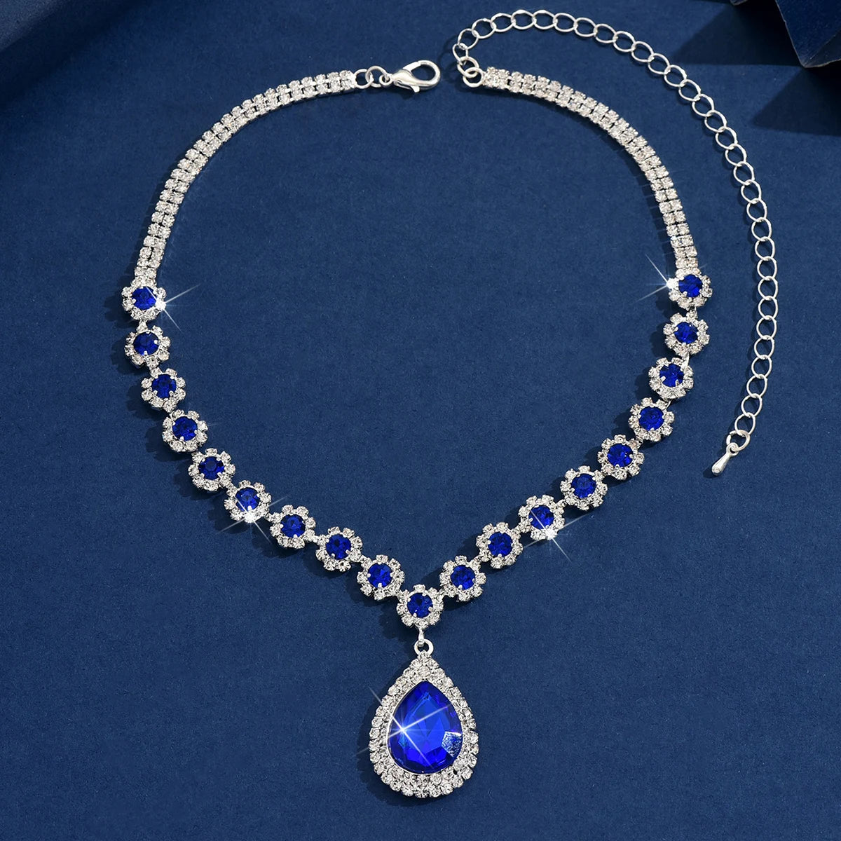Waterdrop Flower Design Necklace