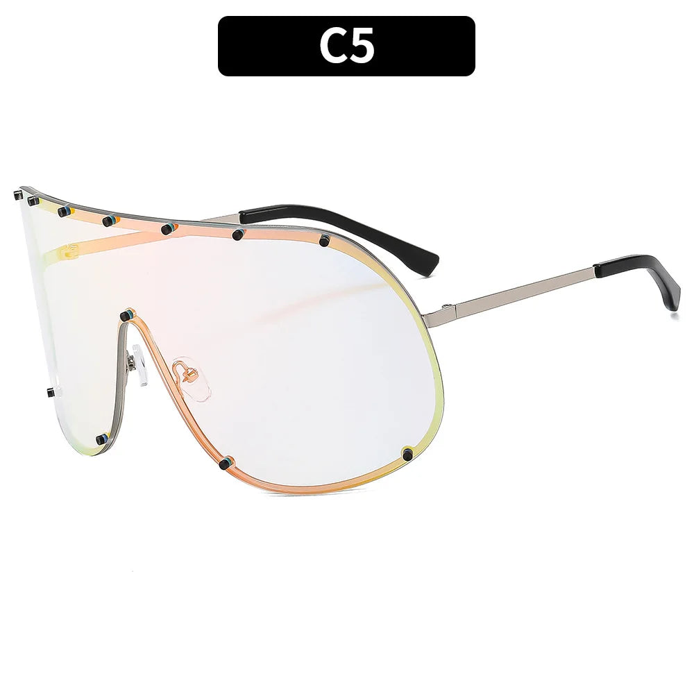 Celebrity Style High-End Brown Anti-Uv Sunglasses