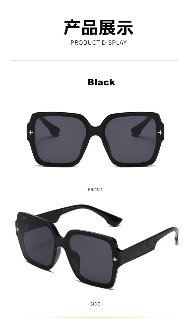 Square Luxury UV Protection  Sunglasses