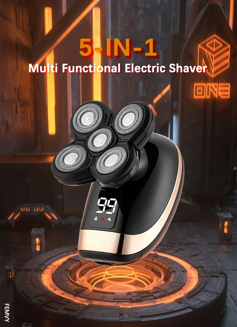 5 IN 1 Electric Rechargeable Waterproof Shaver