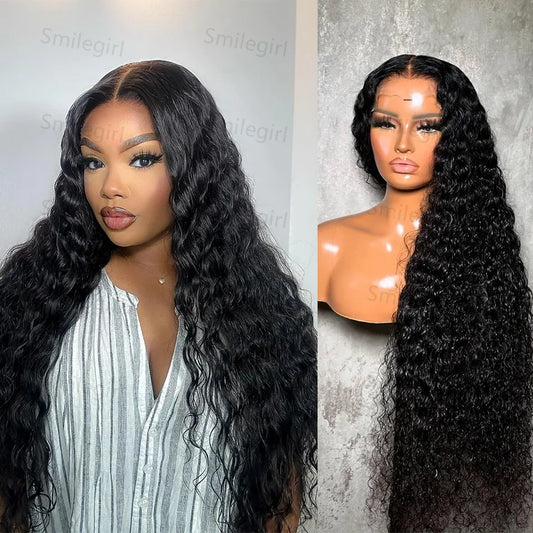 250 Density Deep Wave| Curly 13x4 Lace Front