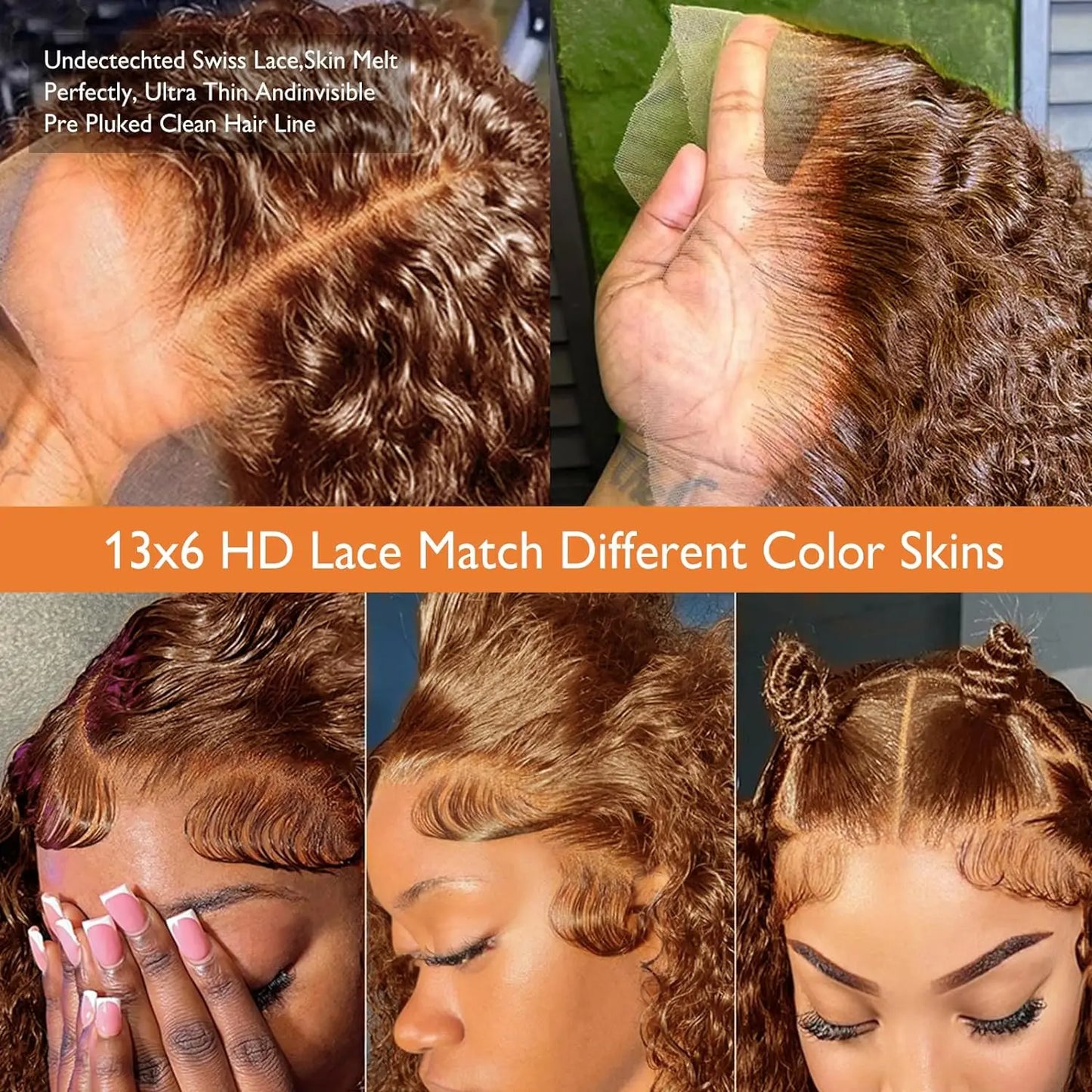 Brazilian 13x6  Deep Wave Frontal Human Hair