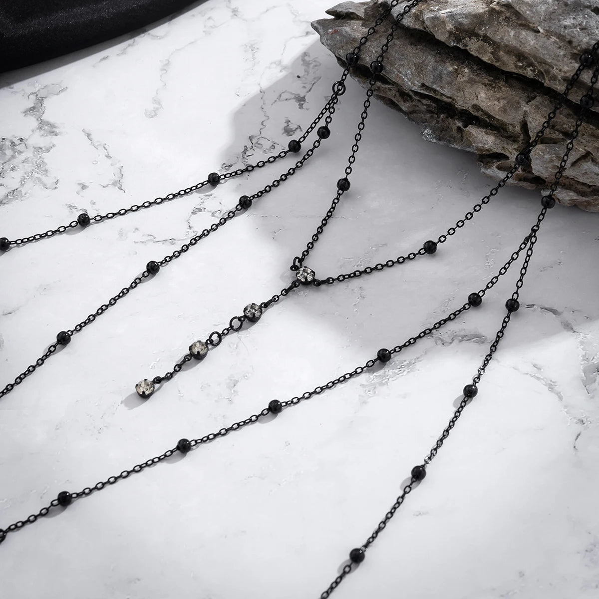 Cross Chest Bra Waist Belly Chain Necklace