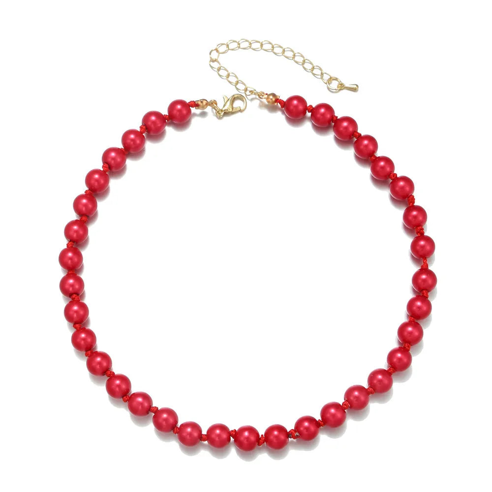 Pearl Beards Choker Necklace