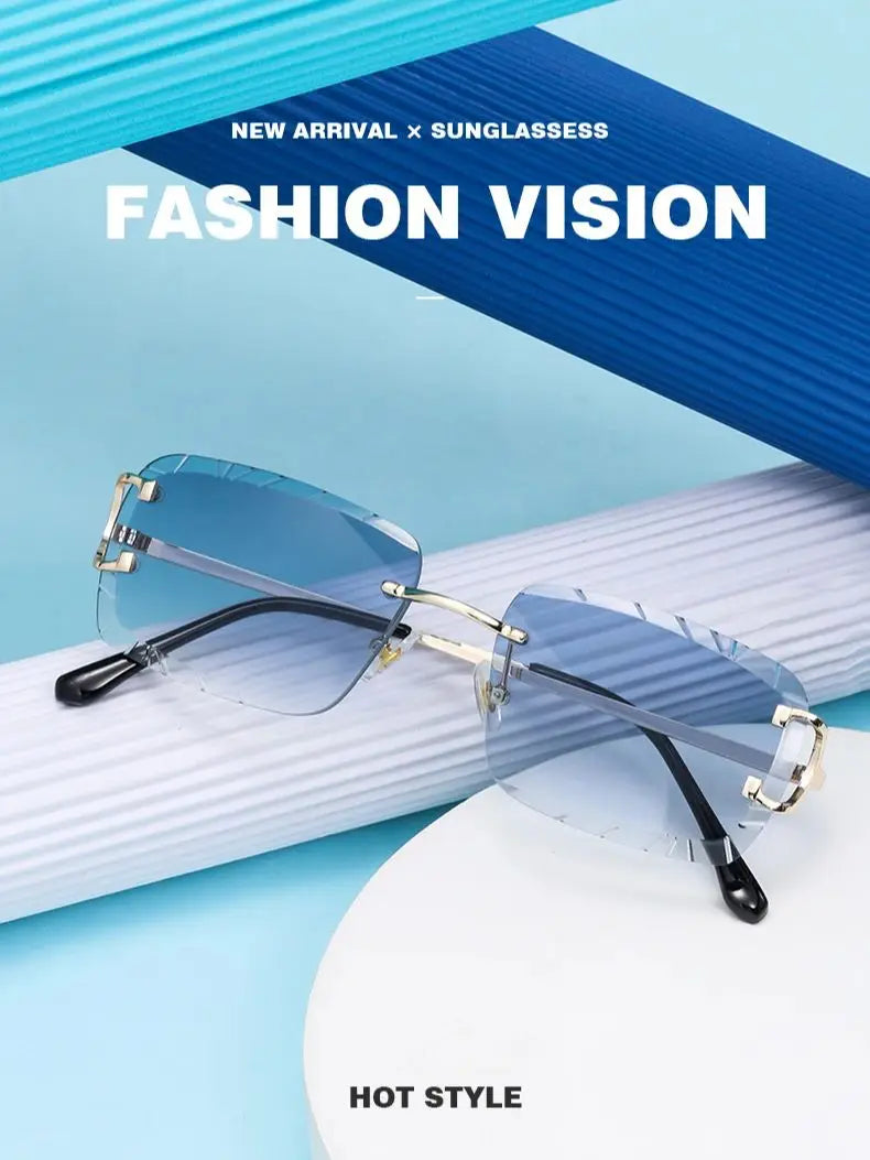 Square rimless street shot