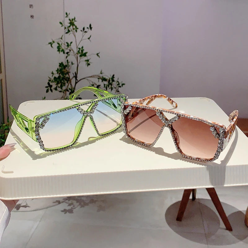Rhinestone Trendy Decoration Sun Shades