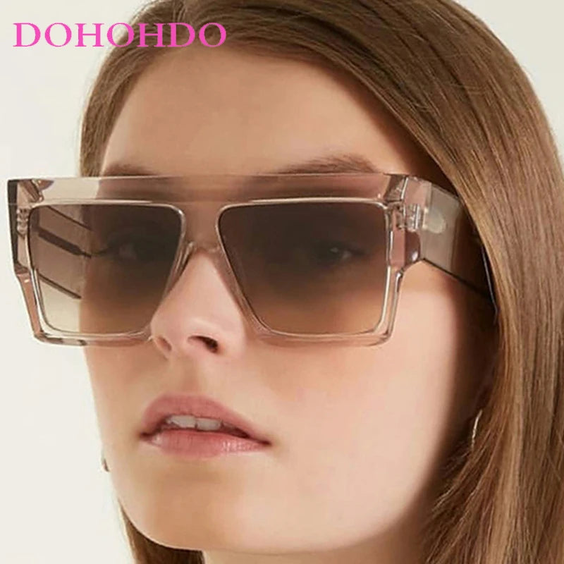 Unisex UV400 Square One-Piece Outdoor Eyeglasses