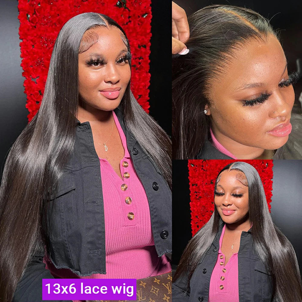 13x6 Straight Lace Front| 4x4, 5X5 Closure Wig Pre Plucked