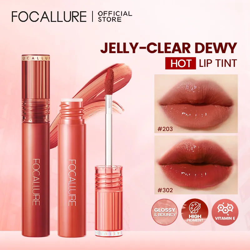 17 Colors Jelly-Clear Lip Gloss | Liquid Lipstick