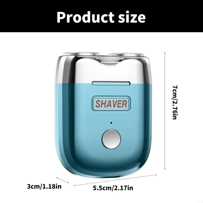 Electric Shaver with Double Head Portable Slip Resistant