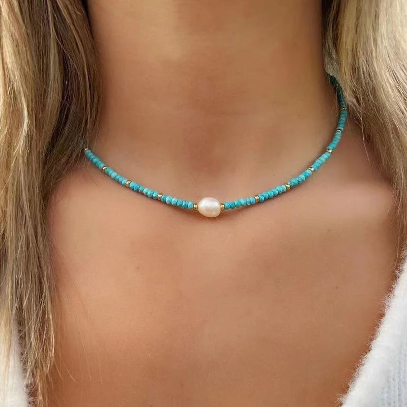 Natural Baroque Pearl Pendant Necklace