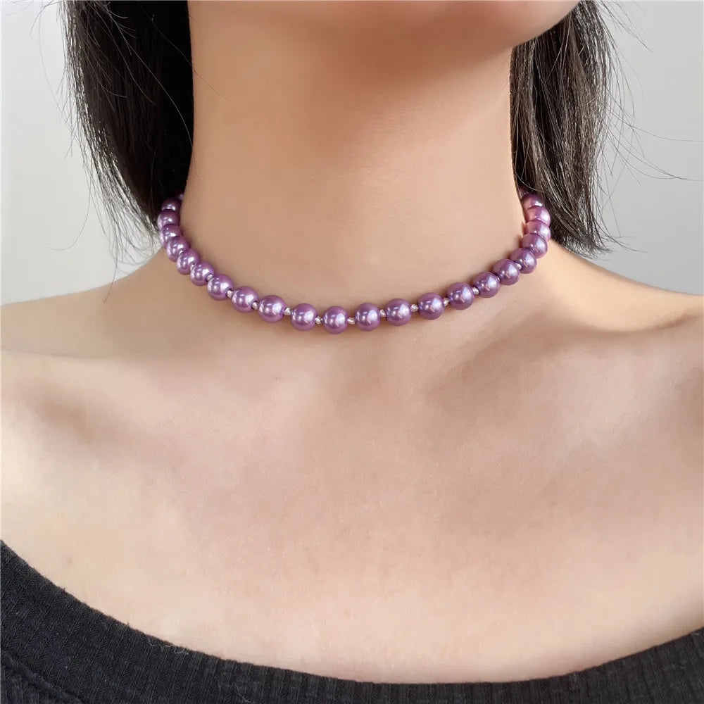 Pearl Beards Choker Necklace