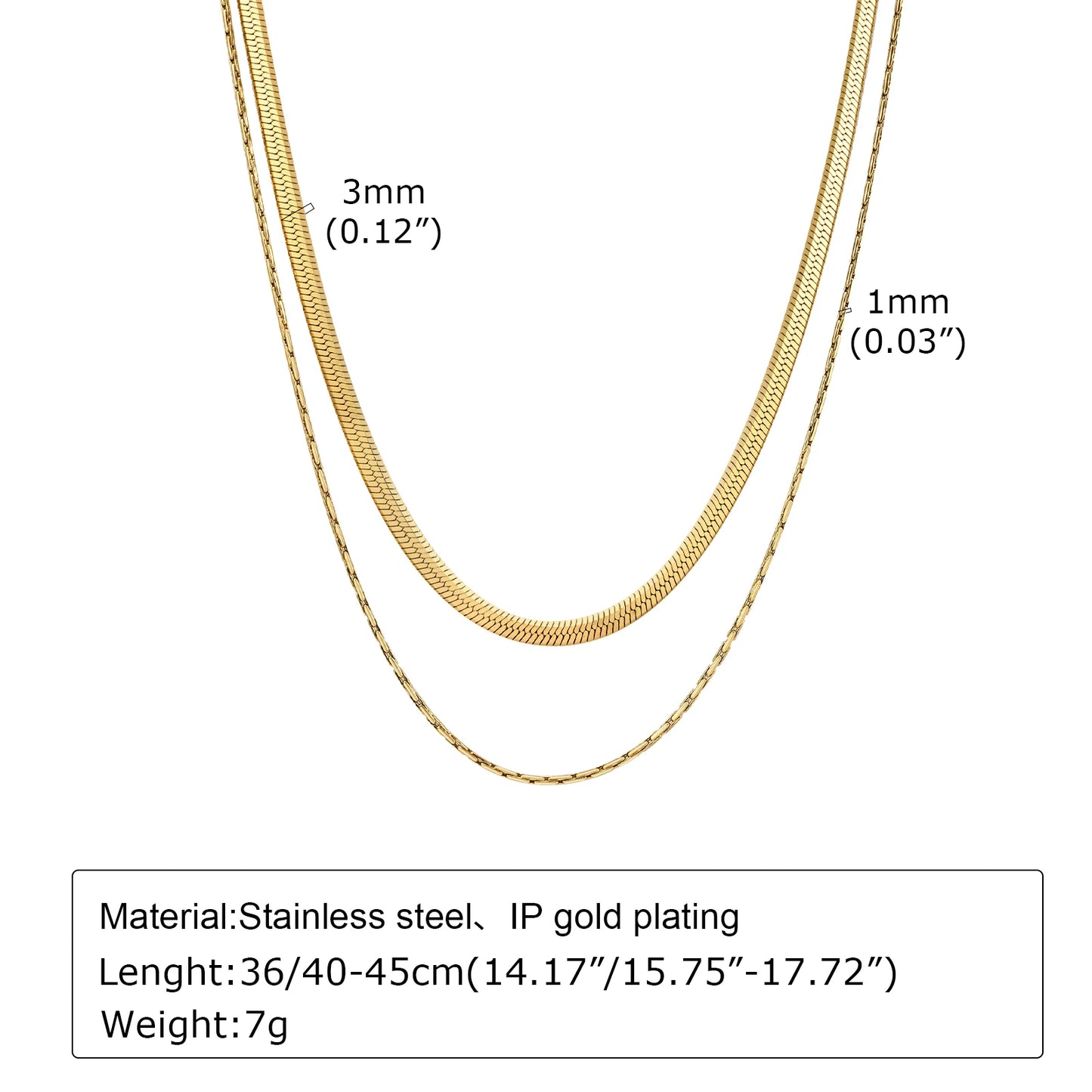 Gold Plated Lariat Necklace Double Layered