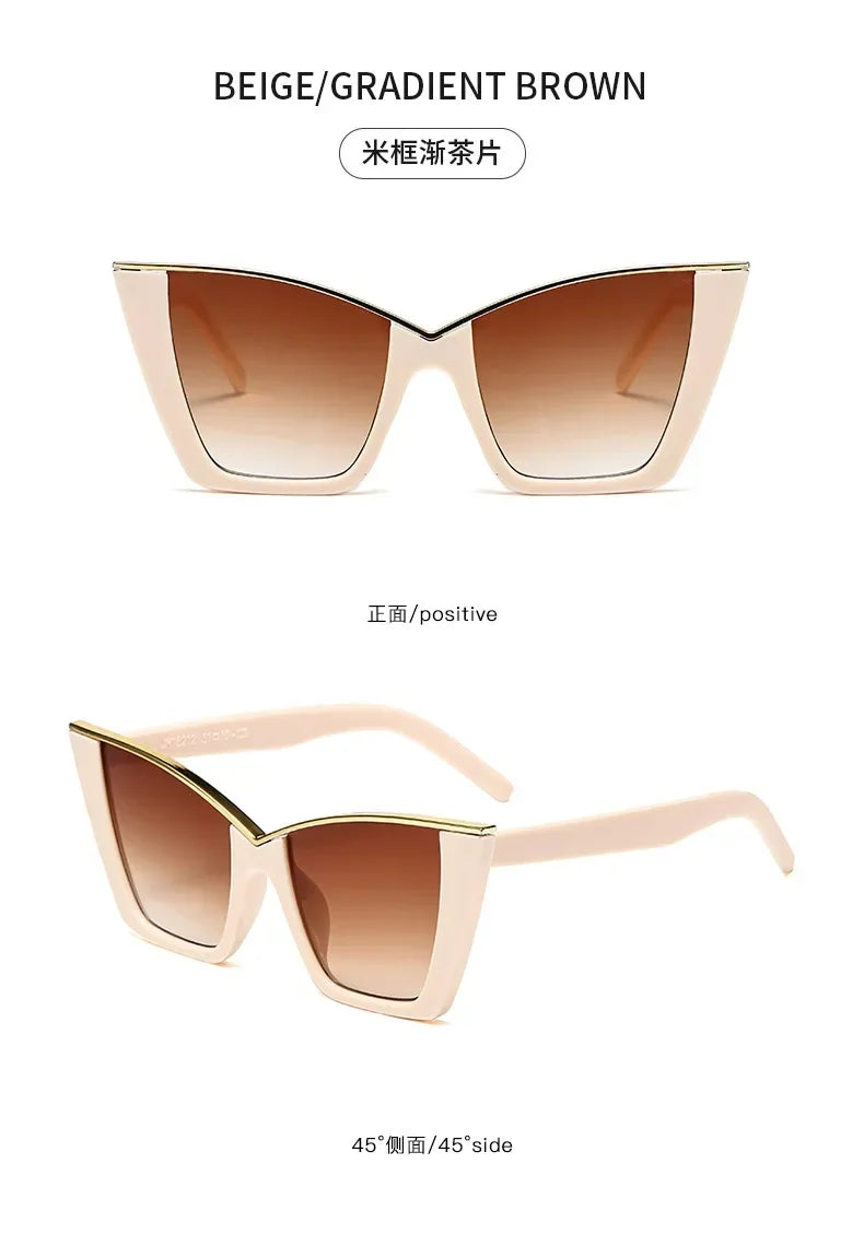 Cat Eye Square Retro Shades