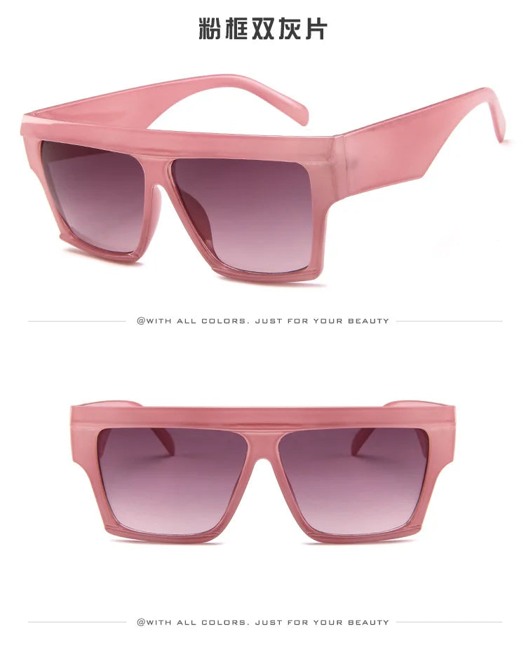 Unisex UV400 Square One-Piece Outdoor Eyeglasses