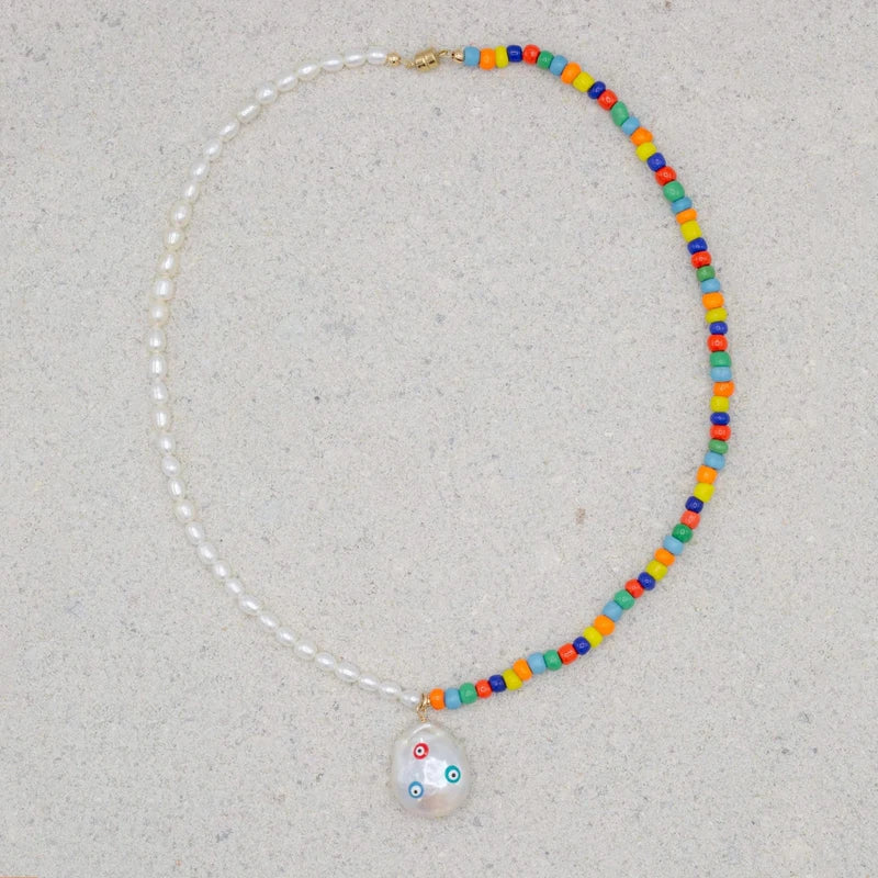 Natural Baroque Pearl Pendant Necklace