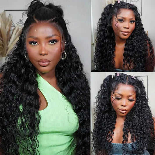 13x4  / 40 Inch Deep Wave Wigs Human Hair
