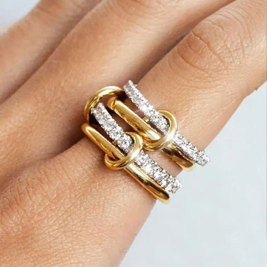 Four-Ring Ins Style Jewelry