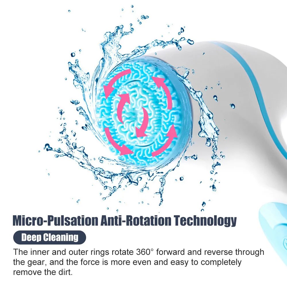 3 In 1 Sonic Rotating Electric Cleansing Brush