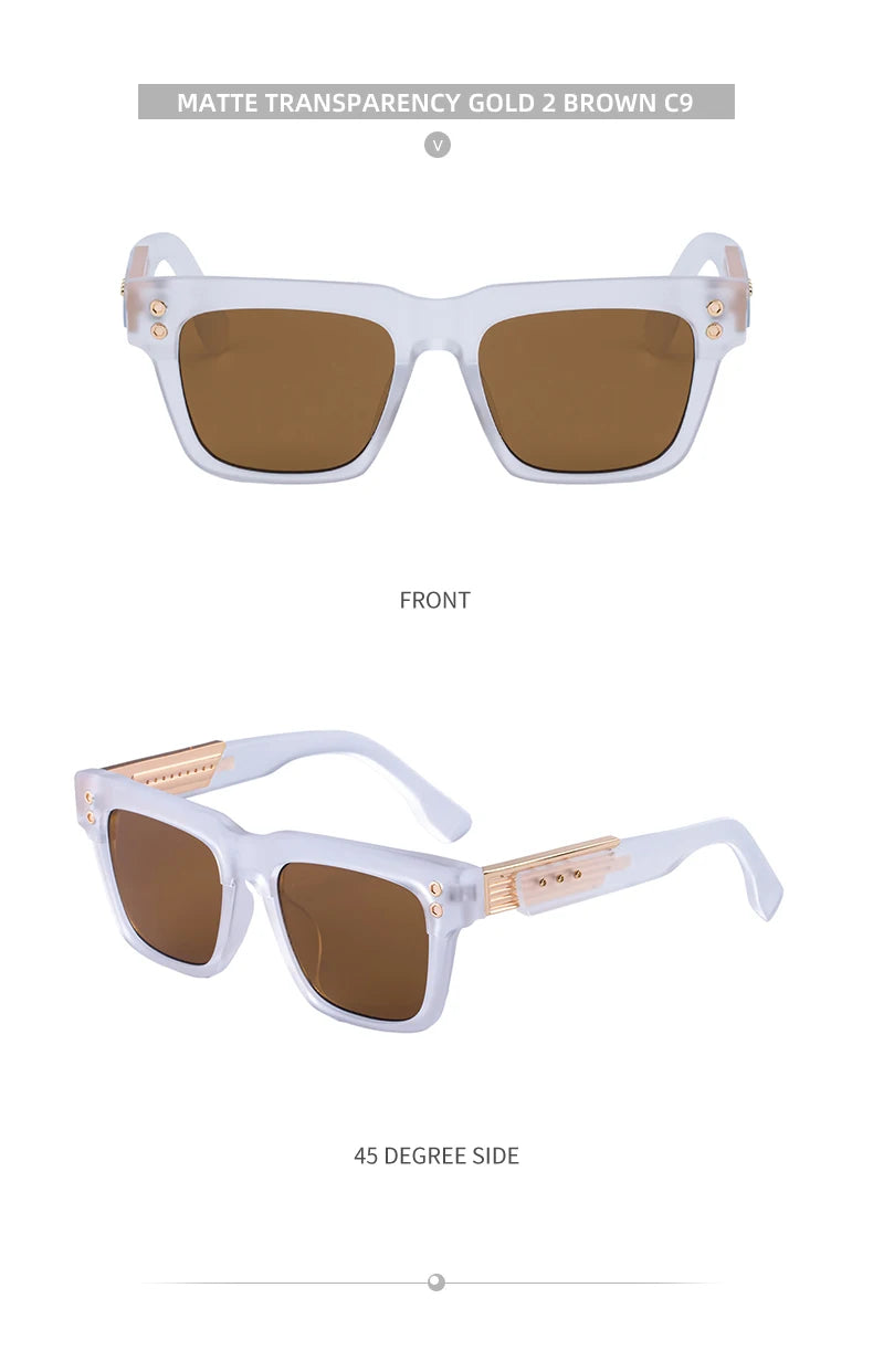 Classic Square Steampunk Eyewear -UV400