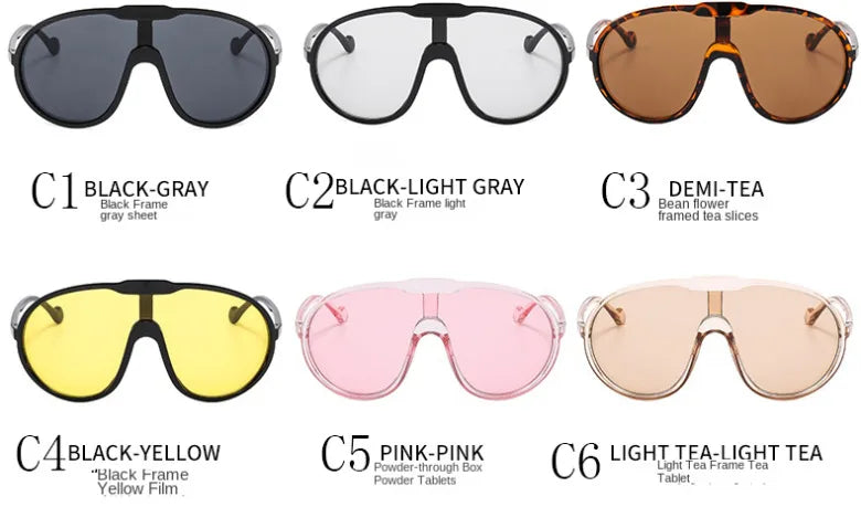 Trendy Oversized Pilot Sunglasses